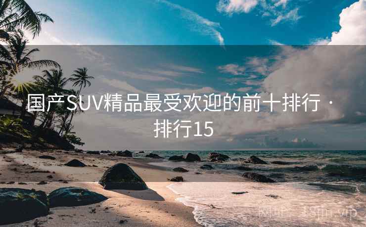 国产SUV精品最受欢迎的前十排行 · 排行15