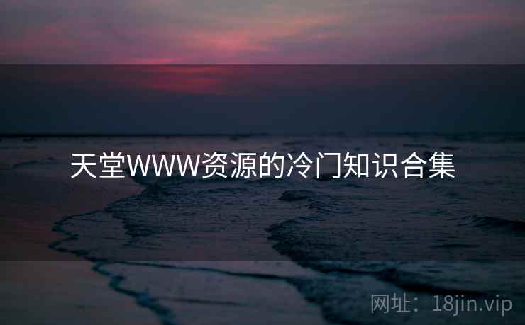 天堂WWW资源的冷门知识合集