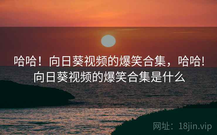 哈哈！向日葵视频的爆笑合集，哈哈!向日葵视频的爆笑合集是什么